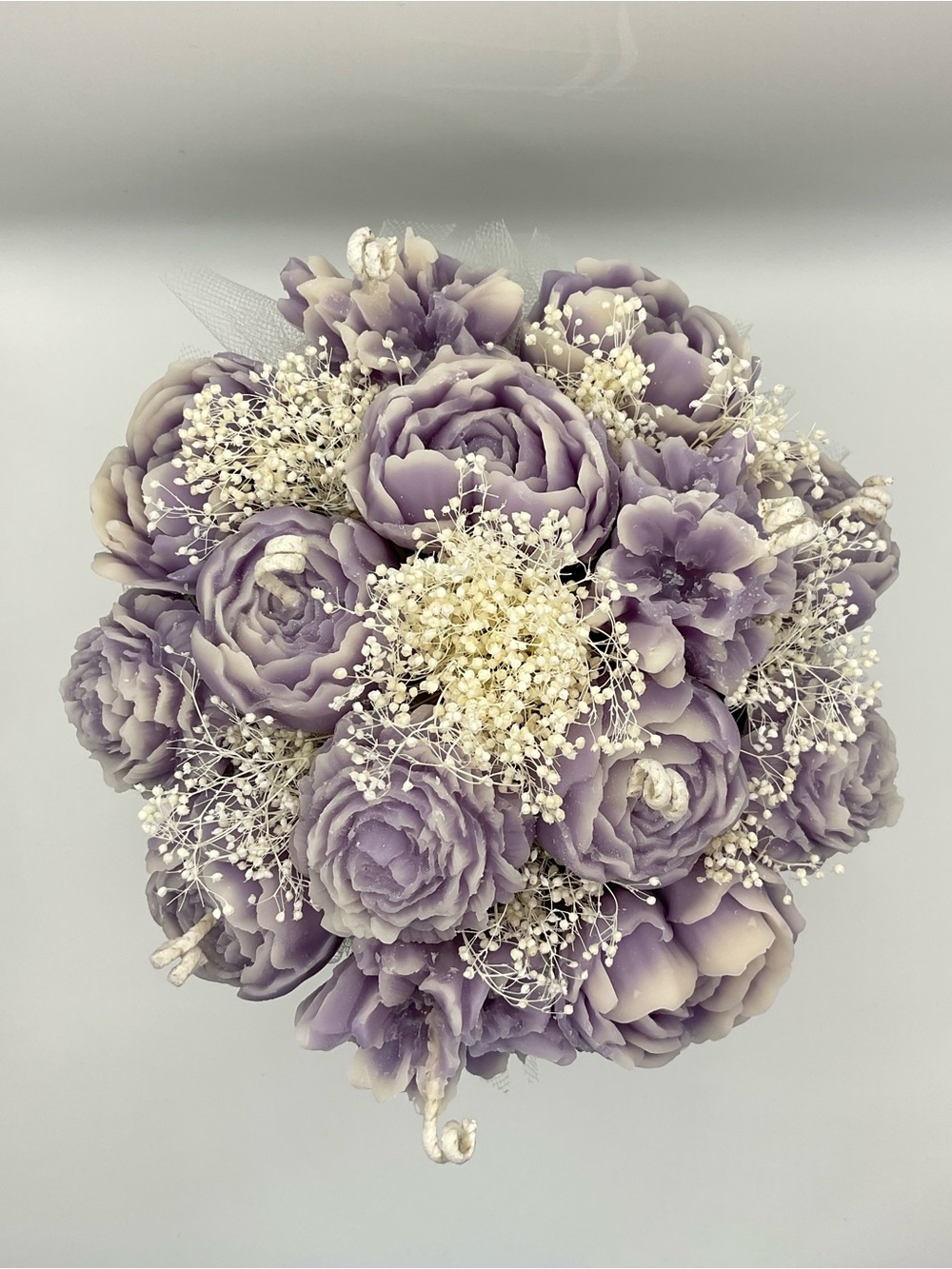 🕯️🪷100% Soy Wax Floral Arrangement - Picture 4 of 4